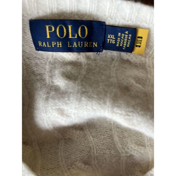 Ralph Lauren Cream Cable Knit Sweater - Picture 12 of 12